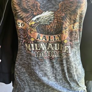 Harley Davidson 110 th t shirt